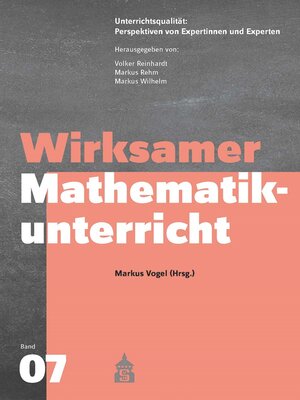 cover image of Wirksamer Mathematikunterricht